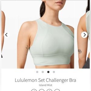 Lululemon set challenger bra
